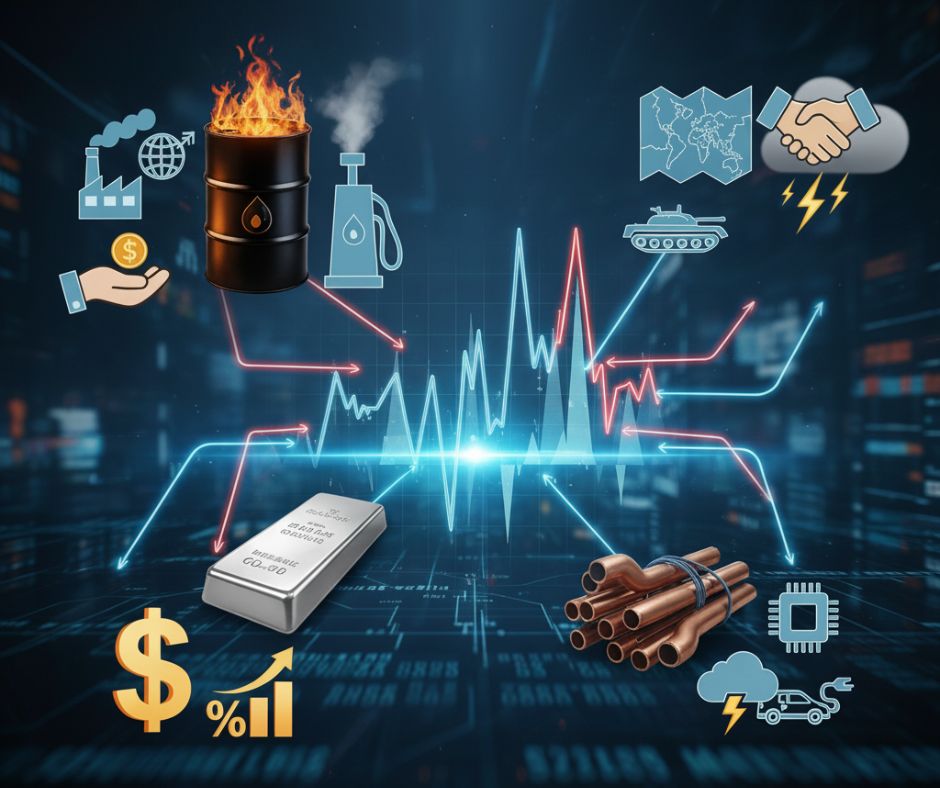 Giá Dầu, Khí, Bạc, Đồng Biến Động Vì Sao? Các Yếu Tố Ảnh Hưởng Chính